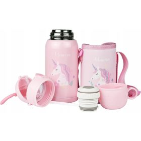 UNICORN TERMO STEKLENICA V KOVČKU Z ROČAJEM 500 ML