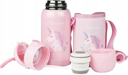 UNICORN TERMO STEKLENICA V KOVČKU Z ROČAJEM 500 ML
