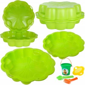   Dvojna peskovnica Stokrotka 214 cm - Komplet 2 kosov + darilo