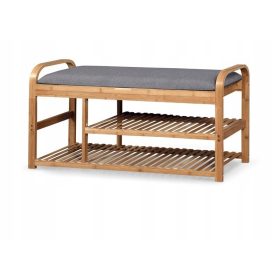   Elegantna klop za čevlje z predalom Halmar 100 x 50 x 33 cm sive barve