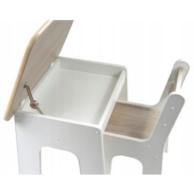  KidsMebel K2 miza in stol, bela in modra