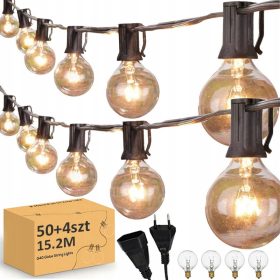 Girlanda vrtna lučna veriga 15M 50+4 žarnice