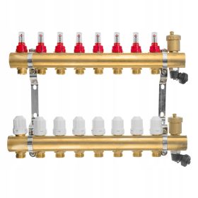 8-obvodni razdelilnik za talno ogrevanje