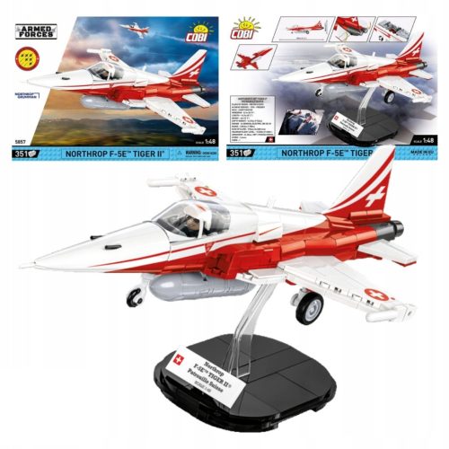Kocke Vojaške Cobi 5857 Northrop F-5E Tiger II Figura + Podstavek