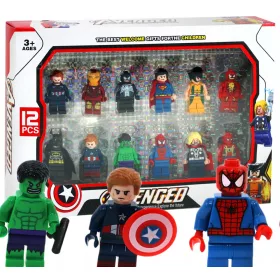   Kocke miniFIGURE Maščevalci Hulk, Spider, Wolverine 12 figur