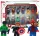 Kocke miniFIGURE Maščevalci Hulk, Spider, Wolverine 12 figur