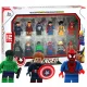 Kocke miniFIGURE Maščevalci Hulk, Spider, Wolverine 12 figur