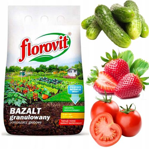 FLOROVIT AGRO Bazaltna moka granule - Naravno mineralno gnojilo za izboljšanje kakovosti tal