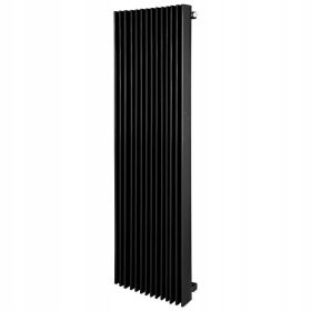   Dekorativni kopalniški radiator WŁADYSŁAWA 1450 W, črn mat