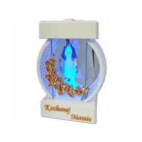   SVETILKA ZA GROBOVE MAMA MAMA KOŁO BELO RTN ROSE GOLD + LED FIGURICA