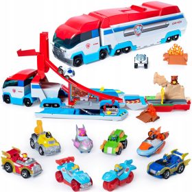 PAW PATROL MIGHTY PUPS 2v1 PATROLA + 9 VOZIL