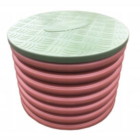   Valovita stebelna cev 600 1 m kanalizacijski vodnjak + zeleni pokrov