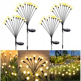    Solarna svetilka, črna, 65 cm, 2 kom + Solarna svetilka, črna, 65 cm, 2 kom.