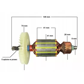  Kladivo rotor 5 zob (JK301a)