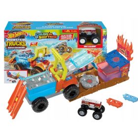 Hrčkov dirkalnik z Monster Truck stezo Hot Wheels