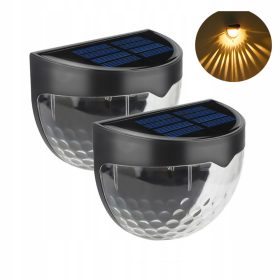   Vrtna stenska svetilka na sončno energijo, odtenki rumene in zlate, brez porabe električne energije