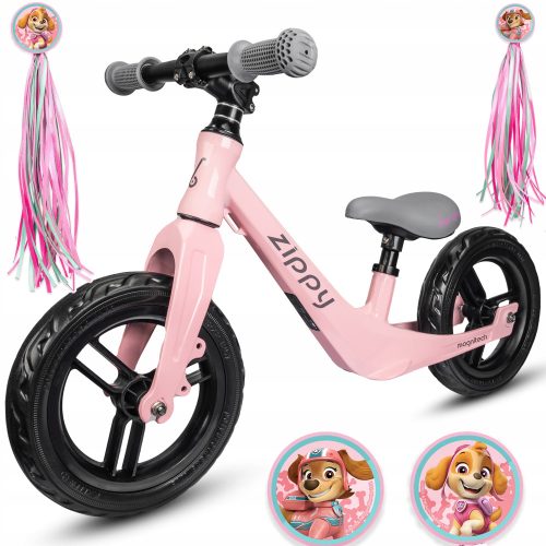 Optimized Name: Ultra lahko ravnotežno kolo Bergen ZIPPY Pink Ribbons Paw Patrol, Roza, Siva