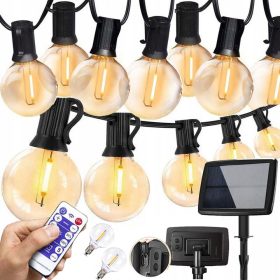 Girlanda solarna za vrt 10M 30x LED žarnice s pilotom