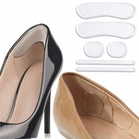   Gel Clasps Silicone Heel Pads Wear-Resistant Inserts Set 6 Different Shapes