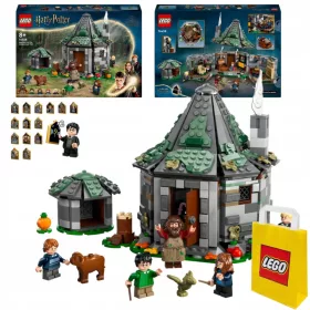  LEGO Harry Potter 76428 Hagridova koča: Nepričakovan obisk + LEGO papirnata vrečka 6315786 Rumena 24x8x18 cm
