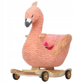   Gugalni rocker Flamingo 2-v-1 voziček, zvok, gumirana kolesa