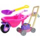 Garden Play Set Wader Polesie + Hemar Wheelbarrow + Pink Mower with Sound