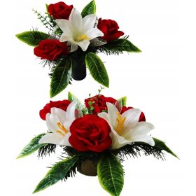 GROBNI CENTER SPOMENIK POKOPALIŠČE ROŽE 2v1 KOMPLET