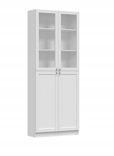 Vitrina bela mat 200 x 80,5 x 31 cm TopEshop PAFOS W80 2SH