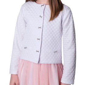 Beli komunijko bolero za deklico, velikost 152
