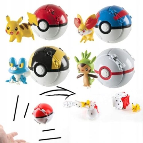 4 KOS FIGURIC POKEMON POKEBALL IGRAČA