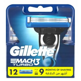 Gillette Mach3 Turbo rezervni vložki za britvice (12 kosov)