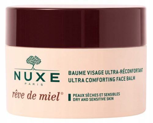 Nuxe Reve de Miel, Ultrakomfortna Krema za Obraz za Suho in Občutljivo Kožo, 50 ml