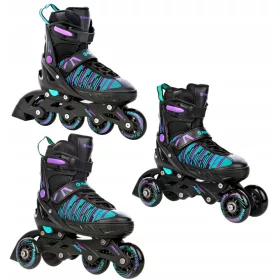 Role Cande Black/Mint/Violet 3v1 RAVEN, velikosti 31-35