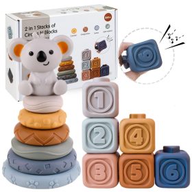 MEHKE KREATIVNE SENZORIČNE KOCKE PIRAMIDA ZA OTROKE