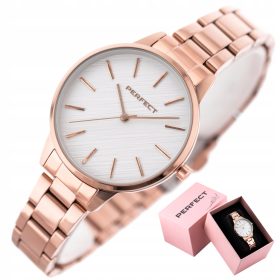   Popolna ženska ura ARIES rosegold klasična zapestnica + ŠKATLA + GRAVURA