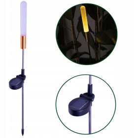    Vgradna solarna svetilka Forever Light, črna, 67 cm, 1 kos.