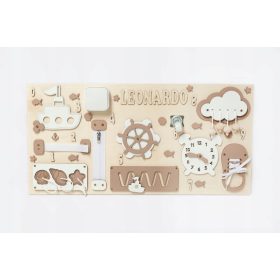    MONTESSORI MEGA Senzorična manipulativna plošča Ime brezplačno