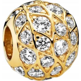 Obeski perle iz 100 % srebra 925, pozlačeni @ 100