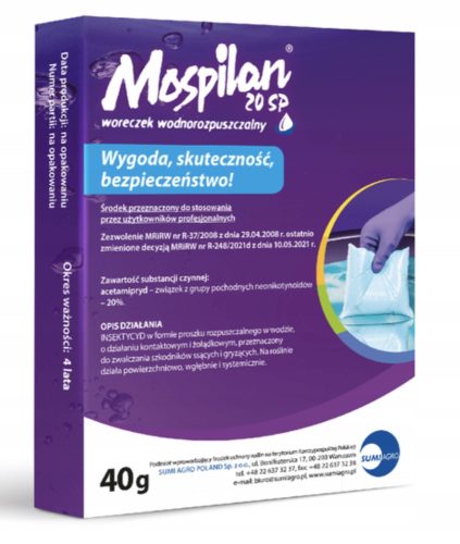 MOSPILAN ZA LISTNE UŠI, MOLJE, ŠKODLJIVCE ZELENJAVE, SADJA, 40 G