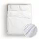 PREMIUM HOTELSKA POSTELJNINA ADAMASZEK 140x200 cm + 2x PREVLEKA ZA BLAZINO, 155GR PRIJETNO