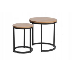   Združenje mizic Signal HOLADC, okrogla, 45 x 45 x 48 cm, naravni hrast