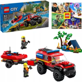 LEGO City Terensko Gasilsko Vozilo z Reševalnim Čolnom