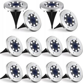  Vtična solarna svetilka DDK srebrna 12,6 cm 12 kos.