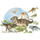 DINOZAVRI KOLO XL SET STENSKE NALEPKE DECOTIA