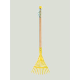 Majhni vrtnar Metalne grablje za listje v rumeni barvi JANOD