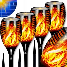  SILVERSHARKY vgradna solarna svetilka, črna, 50 cm, 4 kos.