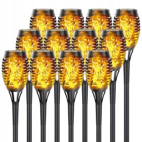    SILVERSHARKY vgradna solarna svetilka, črna, 50 cm, 12 kos.