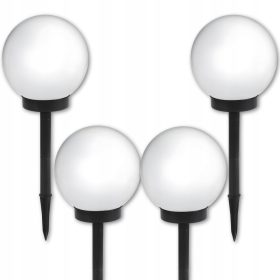  SILVERSHARKY vgradna solarna svetilka, bela, 34 cm, 4 kos.