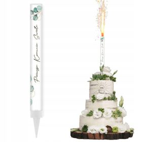   Fontana za torto "Eukaliptus s hostijo za prvo obhajilo IHS, 18 cm"