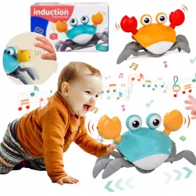 INTERAKTIVNA SENZORIČNA GLASBENA IGRAČA KRAB ZA OTROKE